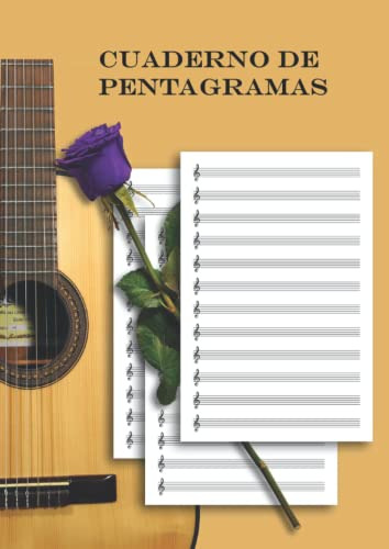 Cuaderno De Pentagramas: Libreta De Pentagramas A4 - Cuadern