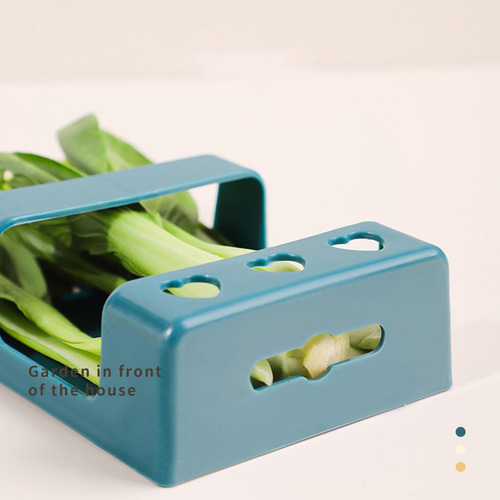 Alimentador De Rack De Legumes De Frango De Jardim Azul