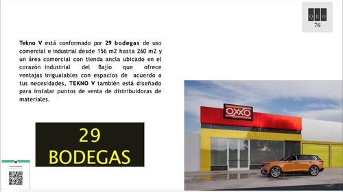 Venta Nave Industrial (160 M2) Toyota, Tlacote, Qro76 $2.3 Mdp