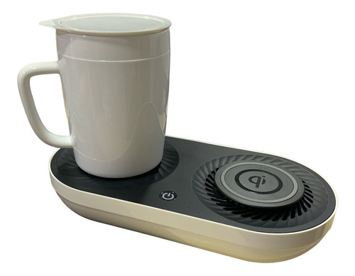 Calentador Enfriador De Taza Cargador Inalambrico Celular Qi