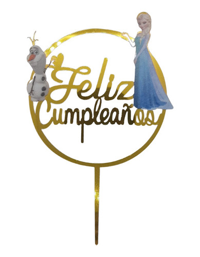 Cake Topper Feliz Cumpleaños Decoración Torta De Princesas