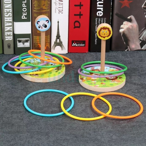 Imagen 2 de 3 de Torre Ensartar Motricidad Juego Insertar Niños Montessori