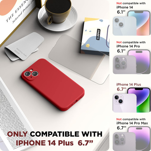 Funda De Teléfono Surphy Diseñada Para iPhone 14 Plus Con Pu