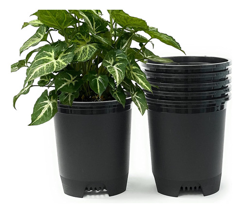 Paquete De 6 Macetas De Vivero De 3 Galones Macetas De Plást