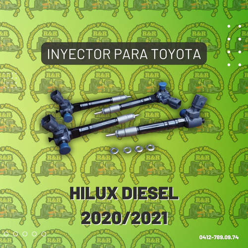 Inyector Para Toyota Hilux Diesel 2020/2021