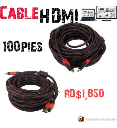 Cable Hdmi 100 Pies 
