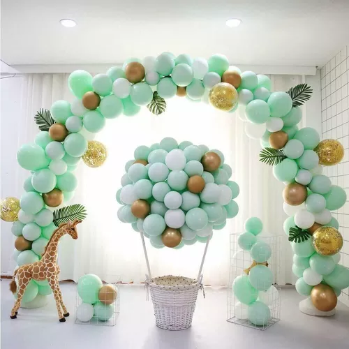 50 Globos Color Verde Pastel 12 Pulgadas Ideal Baby Shower