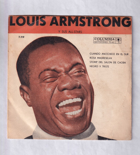 Louis Armstrong Y Sus All Stars Cuando Anochece Ep Vinilo