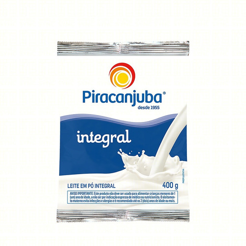 Imagem 2 de 3 de Leite Em Pó Piracanjuba Integral 400g