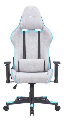 Silla Gamer Kitsune Zephyr Tela Gris/azul Newskill