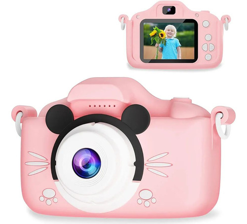 Mini Cámara Digital Para Niños Disney Full Hd Video Colores
