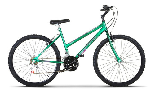 Bicicleta  de passeio Ultra Bikes Bike Aro 26 18 marchas freios v-brakes cor verde