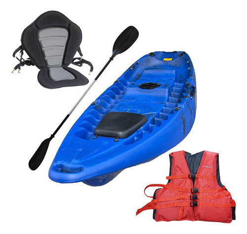 Kayak Poseidon Respaldo Chaleco Y Remo Explorer Pro Shop 