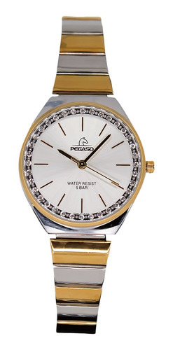 P6585sg-072201a - Reloj Pegaso Metalico Fashion Bicolor