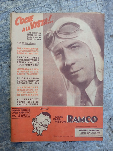 Coche A La Vista N.212 Marzo 1965 Campeonatos Desde 1934