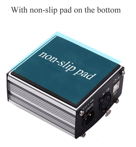 48v Phantom Power Supply Box For Condenser Microphone Studio
