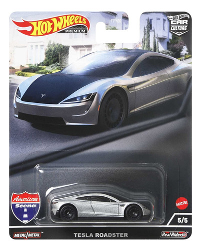 Hot Wheels Tesla Roadster - Vehículo Safari Para Niños De 3