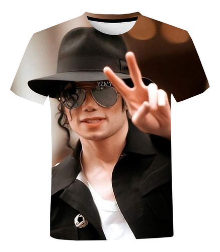 Camiseta Impresa En 3d De Michael Jackson