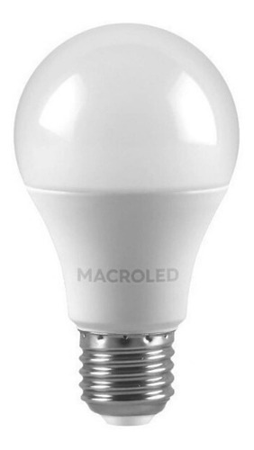 Foco led Macroled LA60-M-10 Bulbo color blanco neutro 10W 200V-240V 4500K 800lm