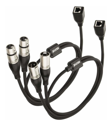 Cable Dmx Xlr De 3 Pines A Rj45  Cable Rj45 A Doble Xlr...