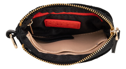Cartera Pouch Cloe Kasgemi Chico Negro Chico