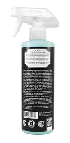 Imagen 2 de 7 de Chemical Guys Sprayable Leather Acondicionador De Piel 16 Oz