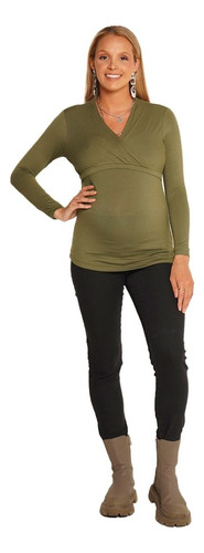 Remera Maternal Modal Escote Cruzado En V Art. 2452 Que Sera