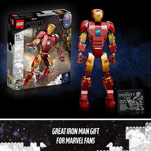 Lego Marvel 76206: Ironman Figura, Coleccionable, X381pcs