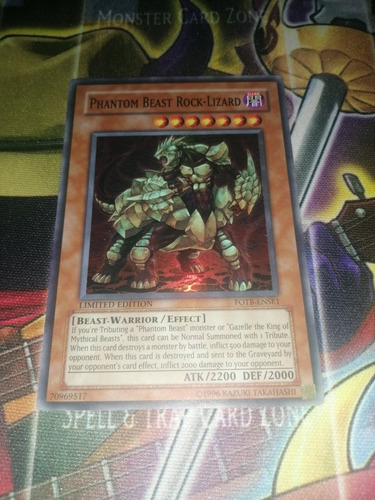 Phantom Beast Rock Lizard Super Rare Yugi-oh! Original Konam