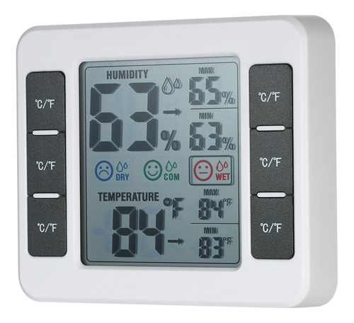 Medidor De Temperatura Y Humedad Con Termohigrómetro