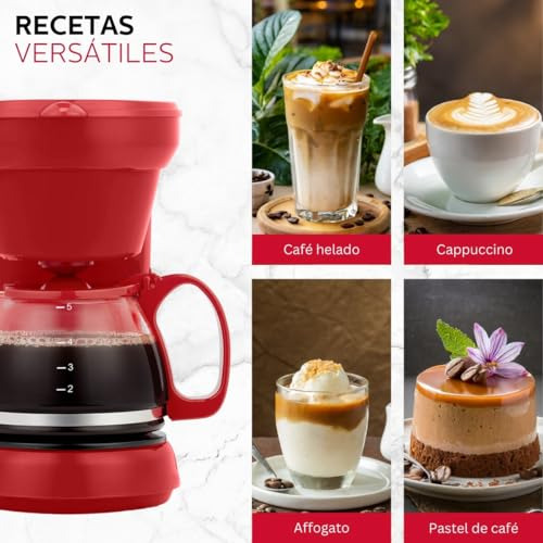 Cafetera De Goteo Holstein Housewares Para 5 Tazas, Práctica