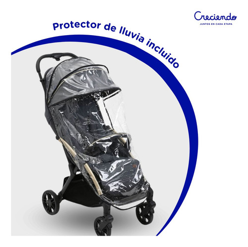Coche Bebé Chicco Goody Xplus Liviano Cierre Automatico 22kg Color Darck Shadow Chasis Dorado