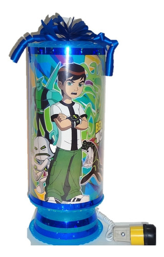 Ben 10 Centros De Mesa 6 Lamparas 38 Cm Altura 14cm Diametro