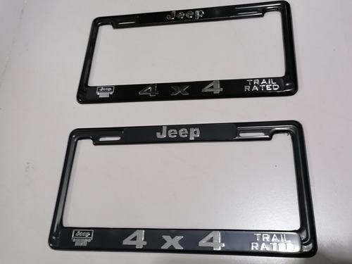 Par De Porta Placas Para Jeep 4x4 Excelente Calidad 