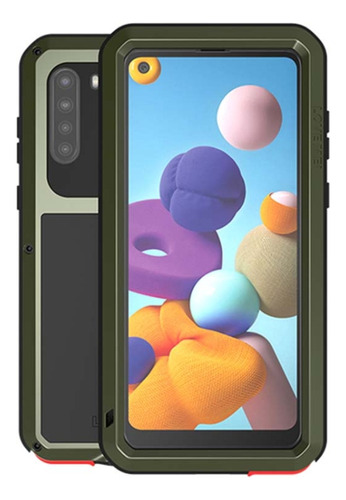 Funda Metálica Love Mei Para Samsung Galaxy A21 (versión Est