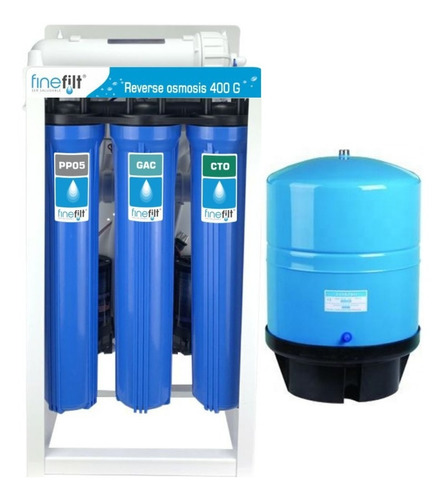 Filtro Purificador De Agua Potable Osmosis Inversa 400 Gpd