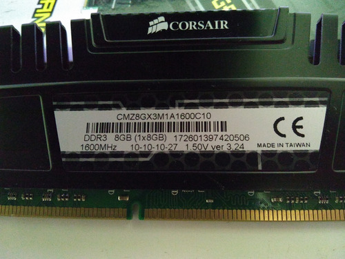 Imagem 5 de 7 de Memória Corsair Vengeance Ddr3 16gb (2x8gb) 1600mhz