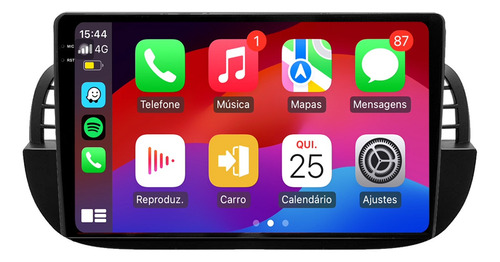 Multimídia Fiat 500 9p Android Adak Tpros 256gb + 360