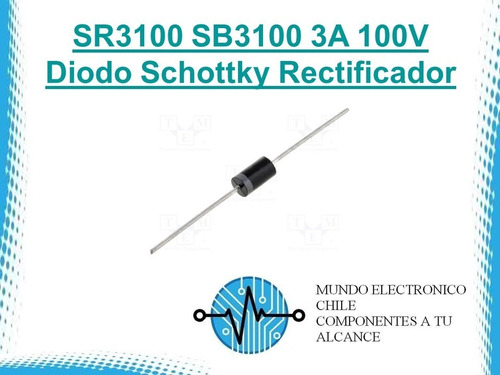 2 X Sr3100 Sb3100 3a 100v Diodo Schottky Rectificador