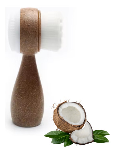 Cepillo Facial De Bambú 2 En 1 De Fibra De Coco