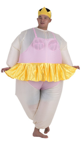 Traje De Bailarina Inflable Adulto Bonito Terno Gordo