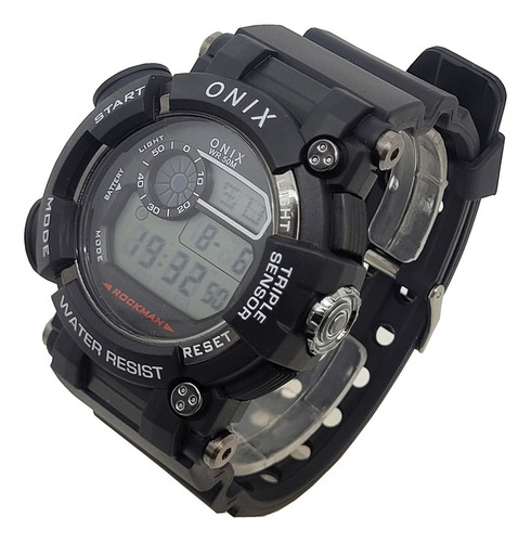Relógio Masculino Onix Digital Ox110 Preto Preto Preto Preto