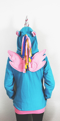 Imagen 8 de 9 de Sudadera Unicornio Turquesa - Envío Incluido