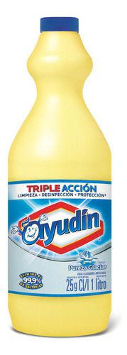 Lavandina Ayudín Triple Acción Pureza Glaciar 1 L