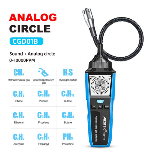 Detector Portátil De Fugas De Gases Combustibles Gases Natur