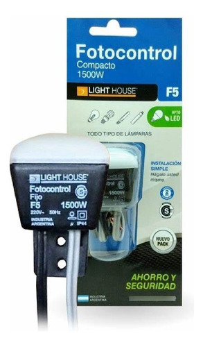 Fotocontrol Fotocelula Sensor Iluminación 1500w 4 Cables X 2