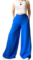 Comprar Maxi Palazzo Rustico Liso Mujer Media Estacion