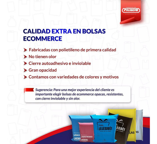 100 Sobres Bolsas Lisos Ecommerce Blanca 45x55 +5 N4 Envíos Blanco