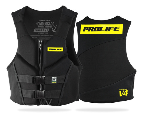 Colete Homologado Salva Vidas Protech V4 Original Prolife