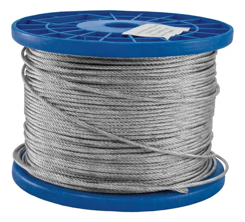 Rollo Guaya O Cable Acero Galvanizado 1/8 X 500m